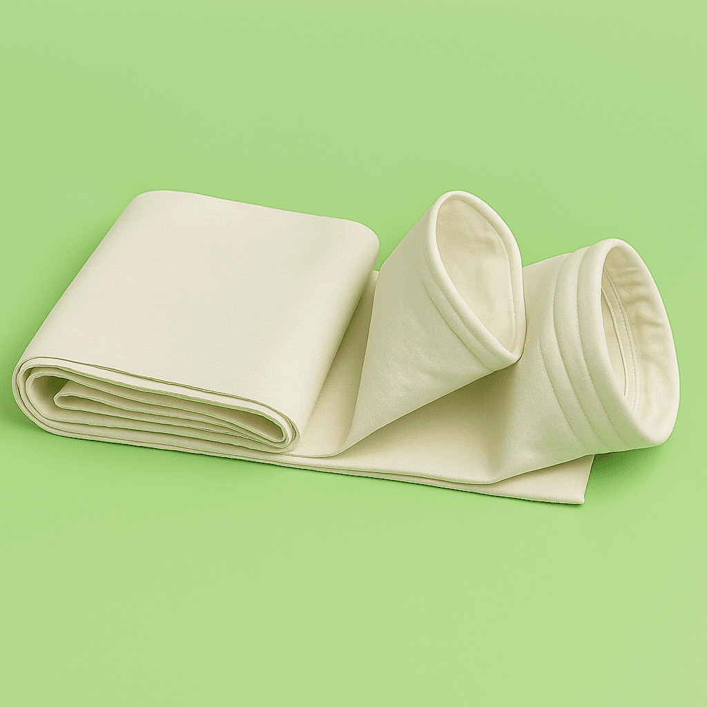 Yüksek sıcaklıkta toz filtreleme uygulamaları için tasarlanmış cam elyaf filtre torbası